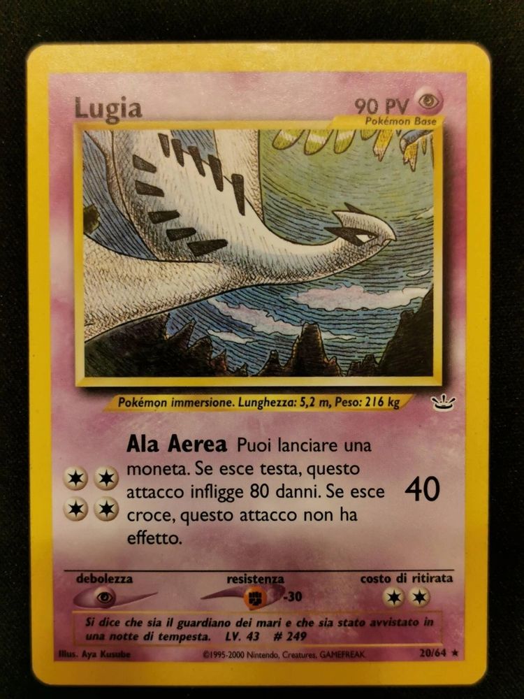 Lugia Pokémon Card
